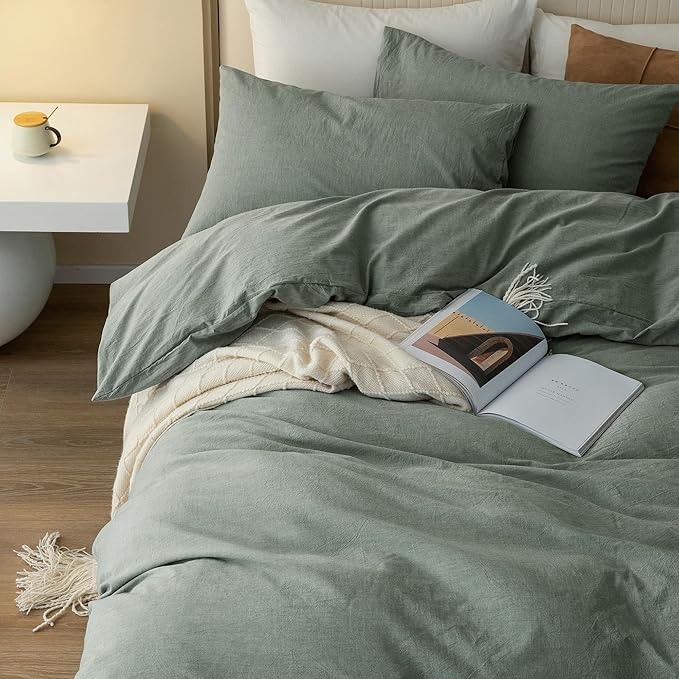 Linen Duvet Cover Set - King - 120 x 98 in - 3 Piece