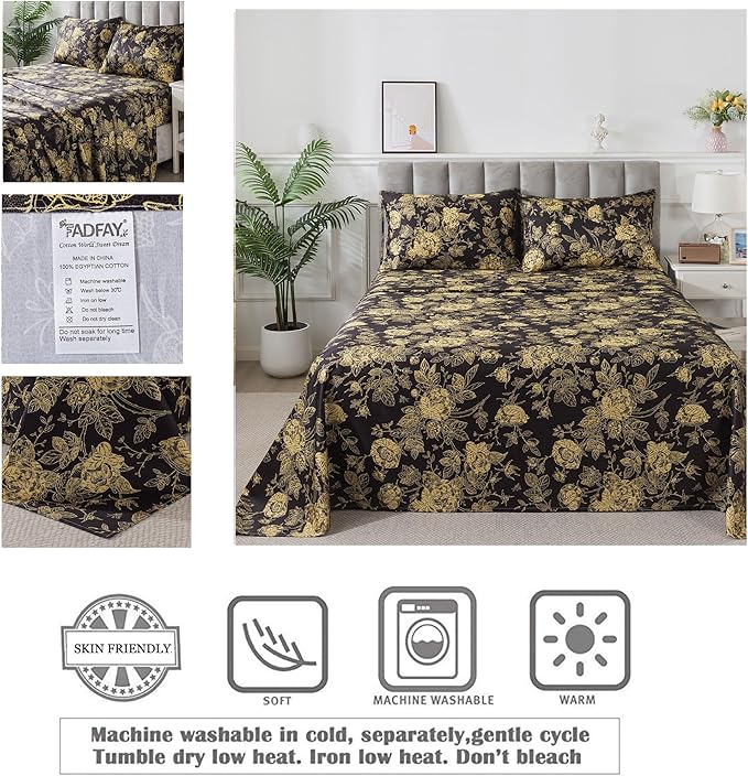 Bed Sheet Set - Full - 4 Piece