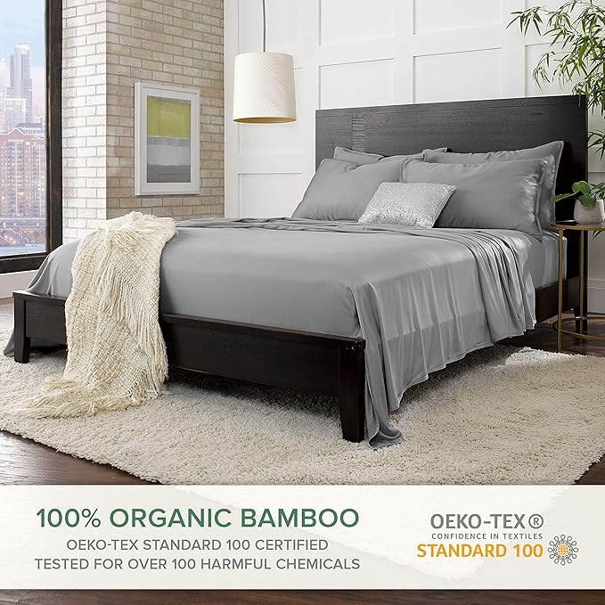 Bamboo Cooling Bed Sheet Set - Split King - 5 Piece