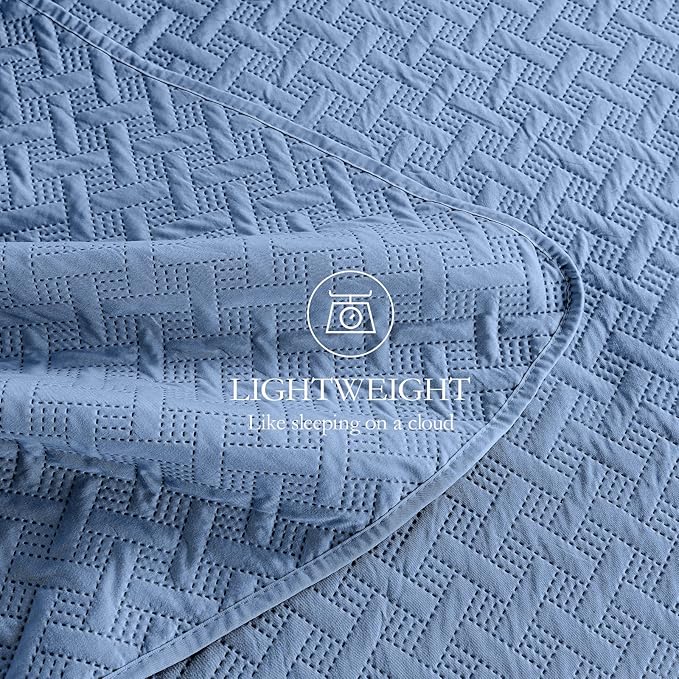 Microfiber Quilt Set - King - 3 Piece