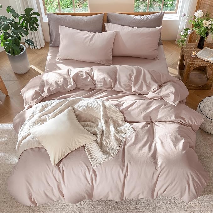 Linen Duvet Cover Set - Twin