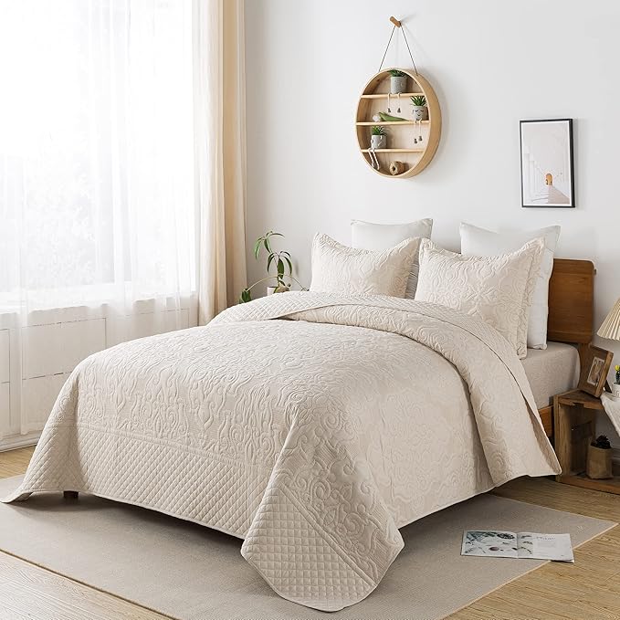 Microfiber Quilt Set - King - 3 Piece