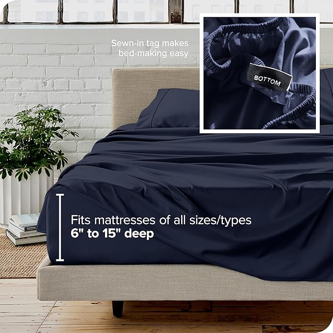 Microfiber Bed Sheet Set - Full - 4 Piece