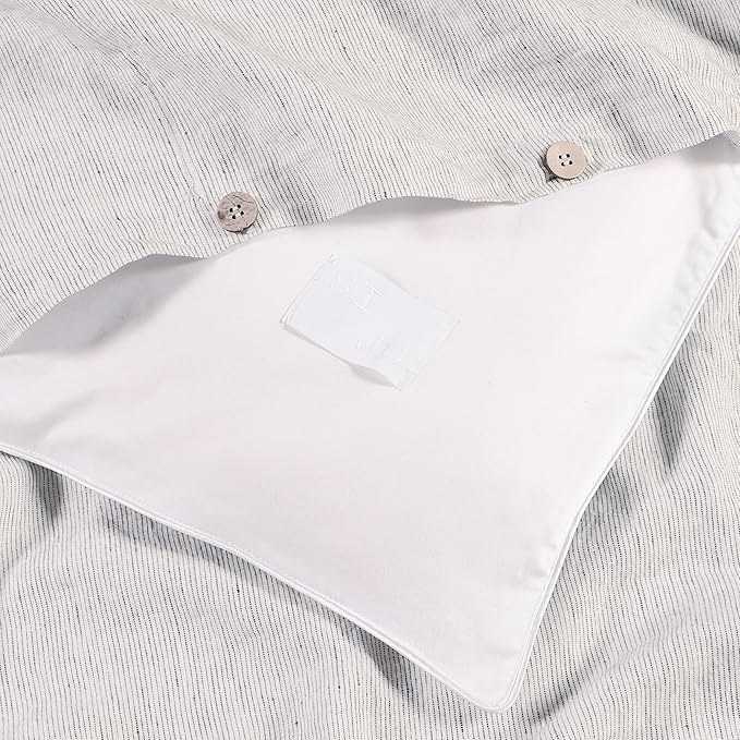 Linen Cooling Duvet Cover Set - Queen