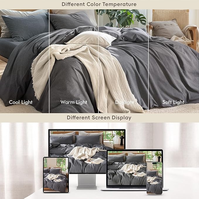 Linen Duvet Cover Set - King