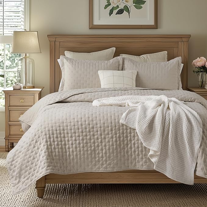 Linen Quilt - California King - 111 x 106 in