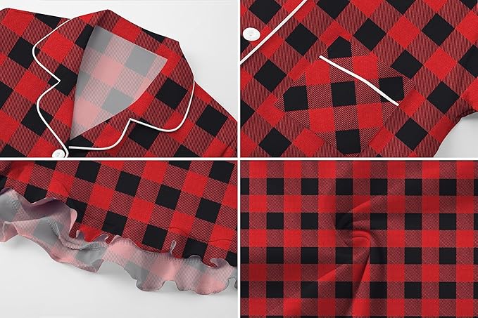 100% Cotton Shorts Pajama Set - Short Sleeve - 2 Piece