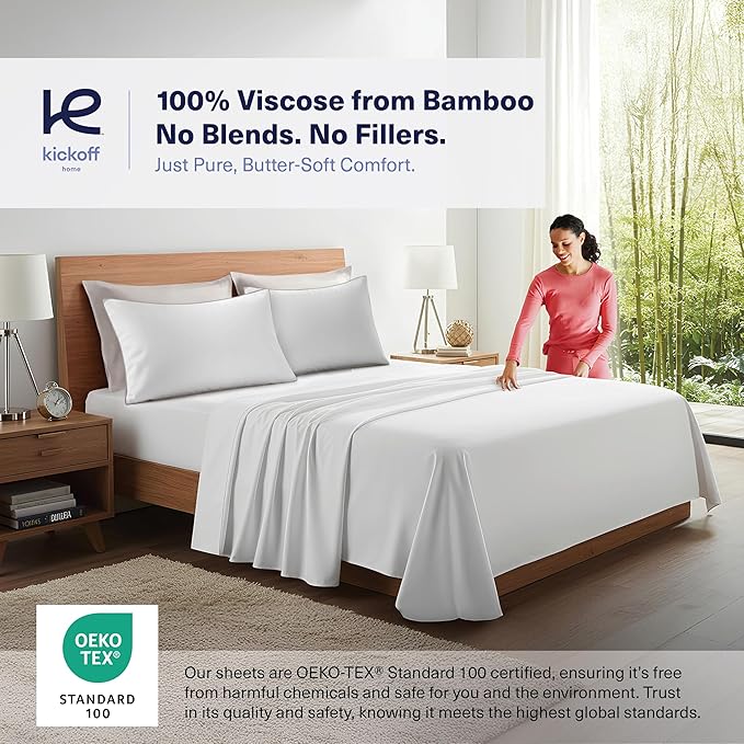 Bamboo Cooling Pillowcase Set - King - 2 Piece