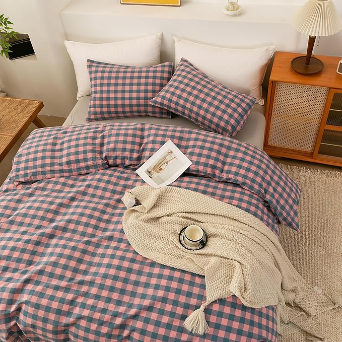 Linen Duvet Cover Set - California King - 3 Piece