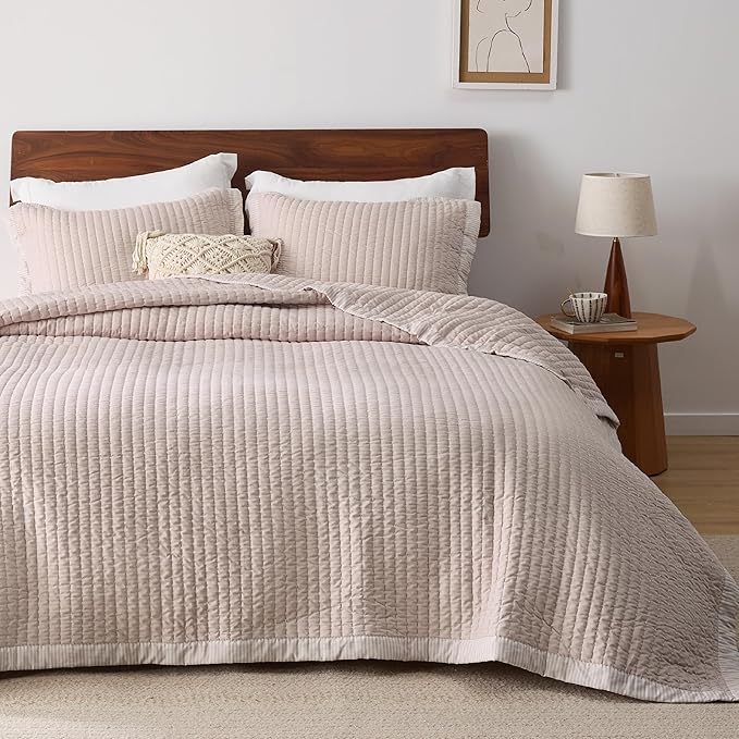 Microfiber Quilt Set - King - 3 Piece