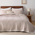 Microfiber Quilt Set - King - 3 Piece