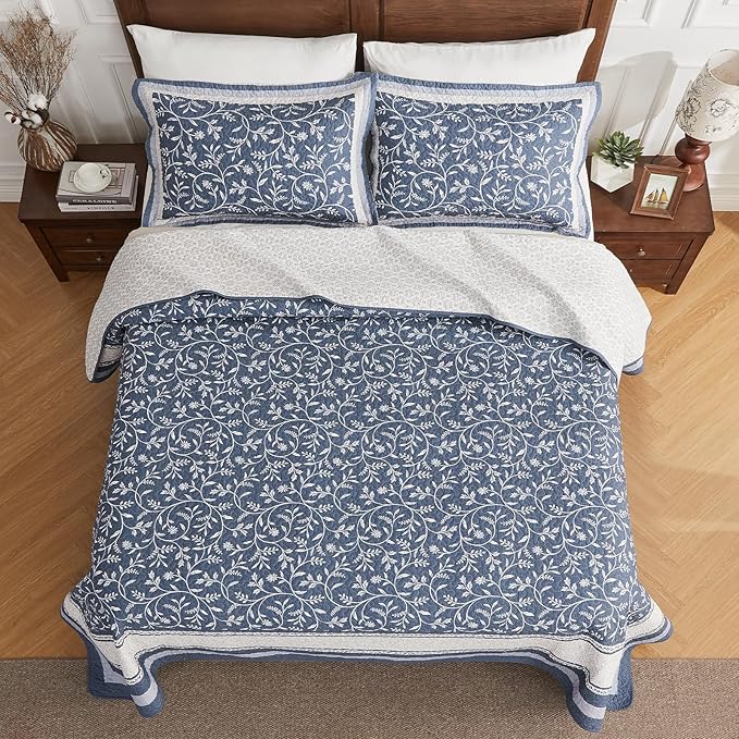 100% Cotton Bedding Set - Queen - 3 Piece