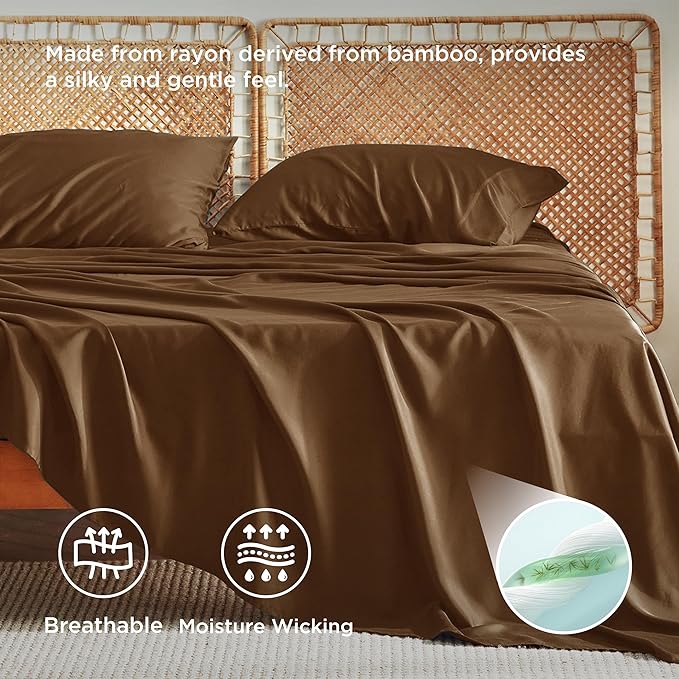 Bamboo Cooling Bed Sheet Set - California King
