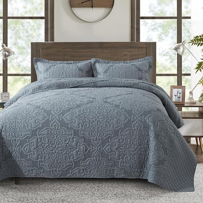 Microfiber Quilt Set - Queen