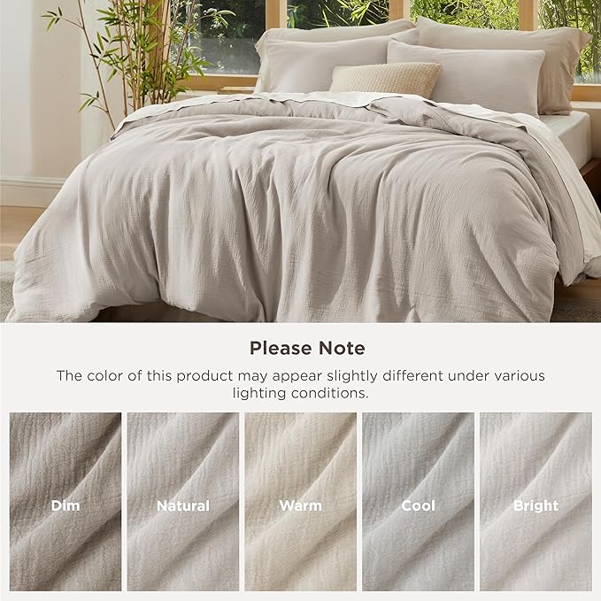 Bamboo Cooling Duvet Cover Set - King - 3 Piece
