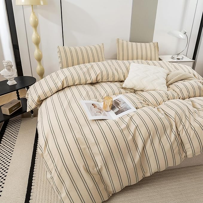 Linen Duvet Cover Set - King - 3 Piece