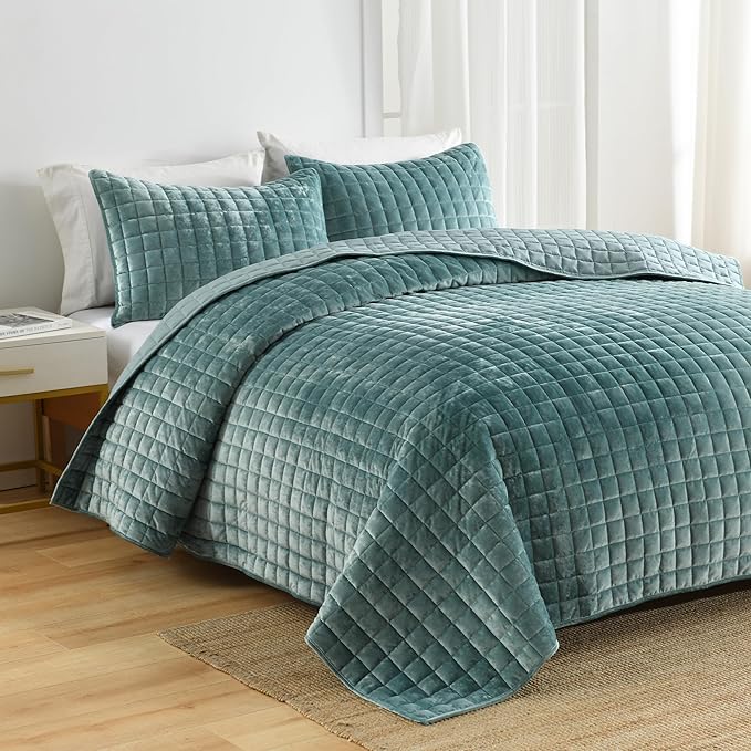 Velvet Quilt Set - California King