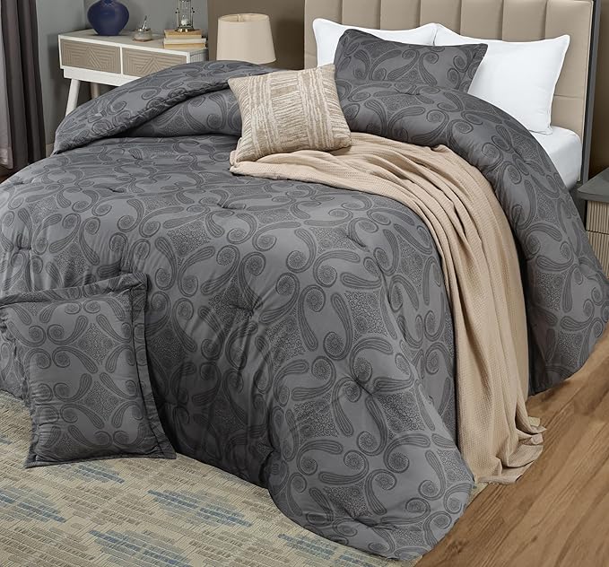 Down Alternative Comforter Set - King - 90 x 102 in - 3 Piece