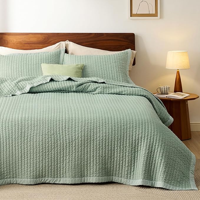 Microfiber Quilt Set - King - 3 Piece