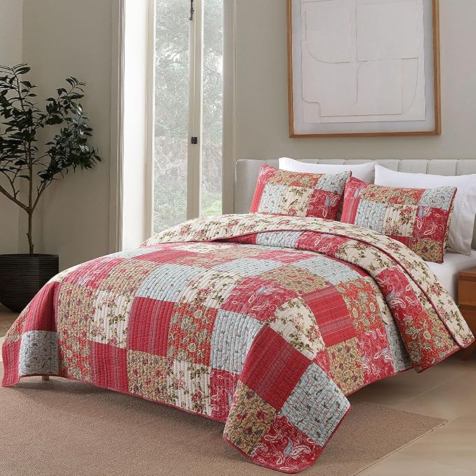 100% Cotton Quilt Set - Queen
