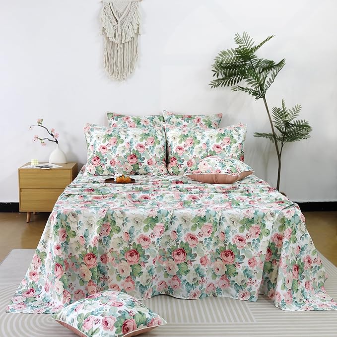 100% Cotton Bed Sheet Set - Full - 4 Piece