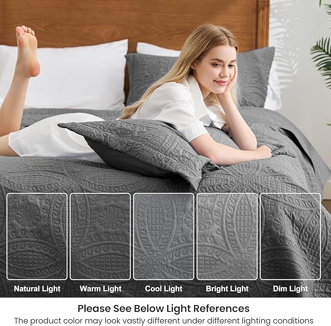 Quilt Set - Full - 3 Piece