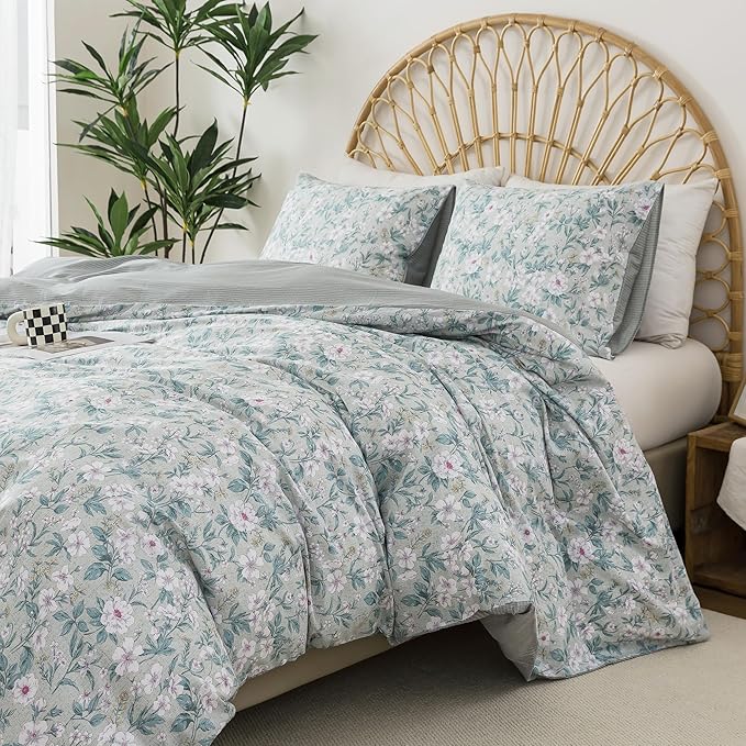 100% Cotton Duvet Cover Set - Queen - 3 Piece