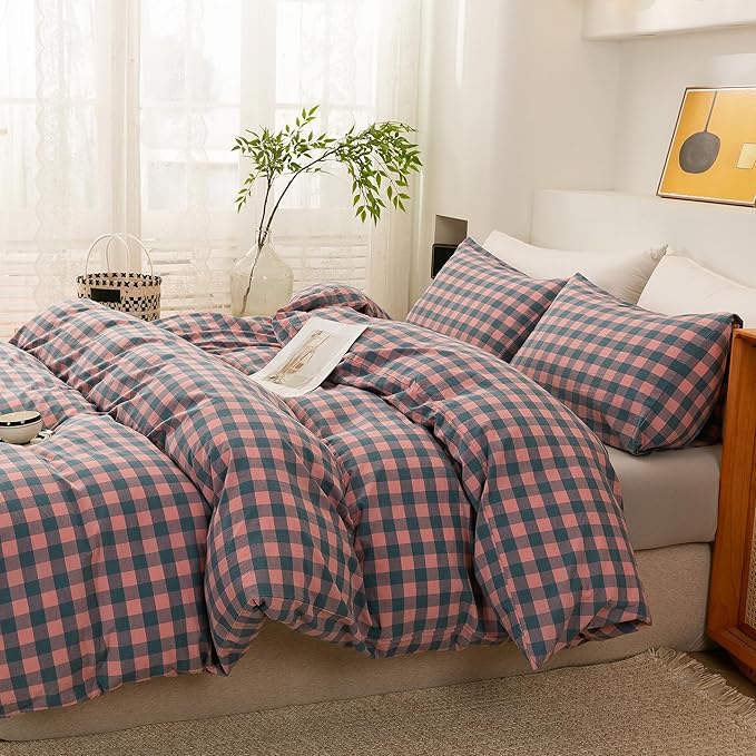Linen Duvet Cover Set - King - 3 Piece