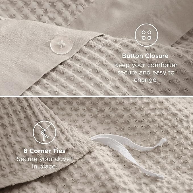 100% Cotton Duvet Cover Set - Queen - 4 Piece