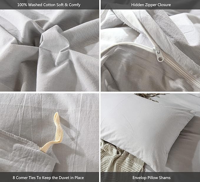 Linen Duvet Cover Set - King