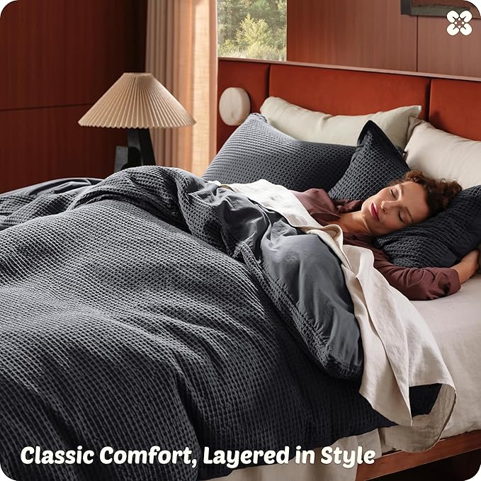 100% Cotton Duvet Cover Set - King - 3 Piece