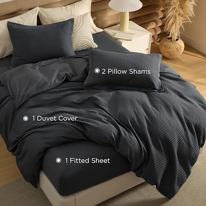 100% Cotton Duvet Cover Set - King - 4 Piece