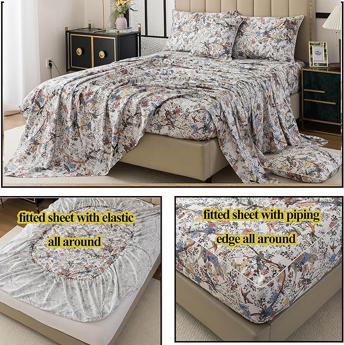 Bed Sheet Set - Twin XL - 4 Piece