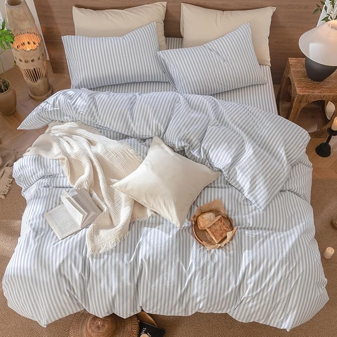 Linen Duvet Cover Set - Twin