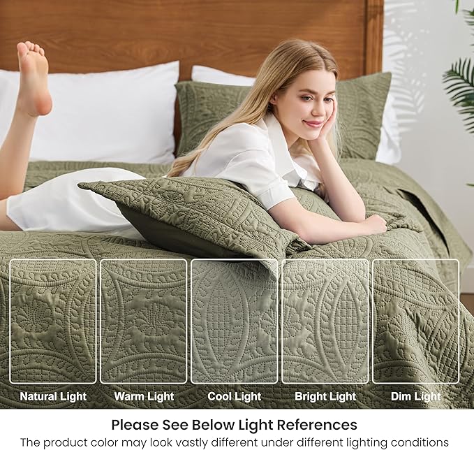 Quilt Set - Full - 3 Piece