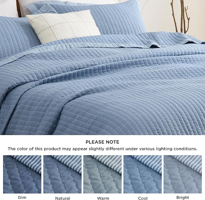 Microfiber Quilt Set - Twin - 2 Piece
