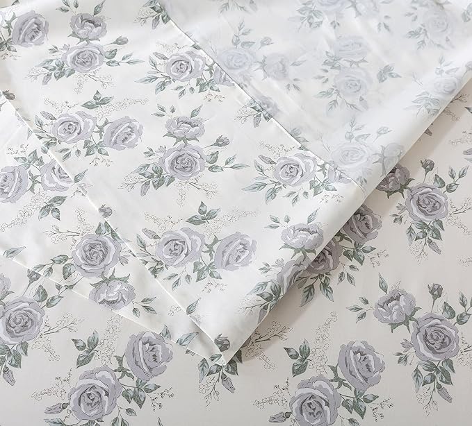 100% Cotton Bed Sheet Set - California King - 4 Piece