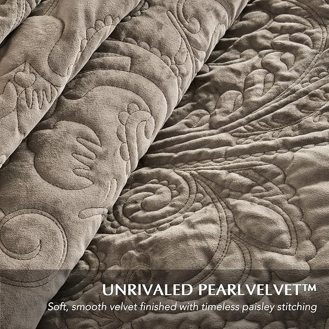 Velvet Quilt Set - King - 3 Piece