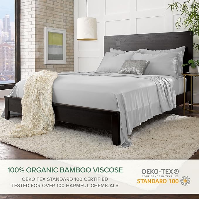 Bamboo Cooling Bed Sheet Set - Split King - 5 Piece