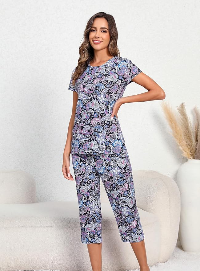 Women's Capri Pajama Set - 2 Piece