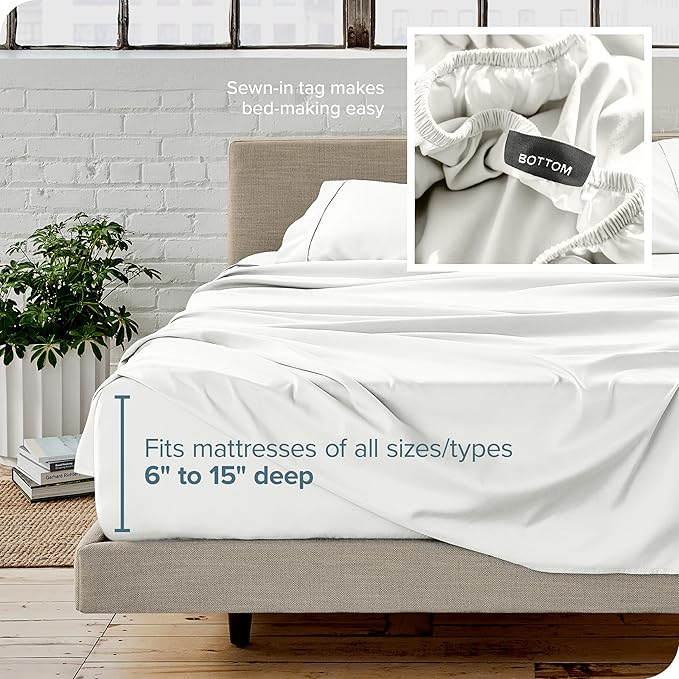 Microfiber Bed Sheet Set - Full - 4 Piece