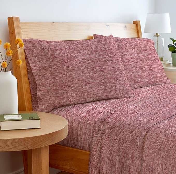 Jersey Bed Sheet Set - Full - 4 Piece