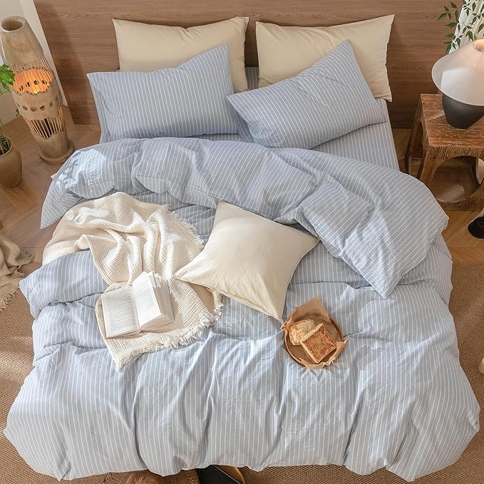 Linen Duvet Cover Set - Twin