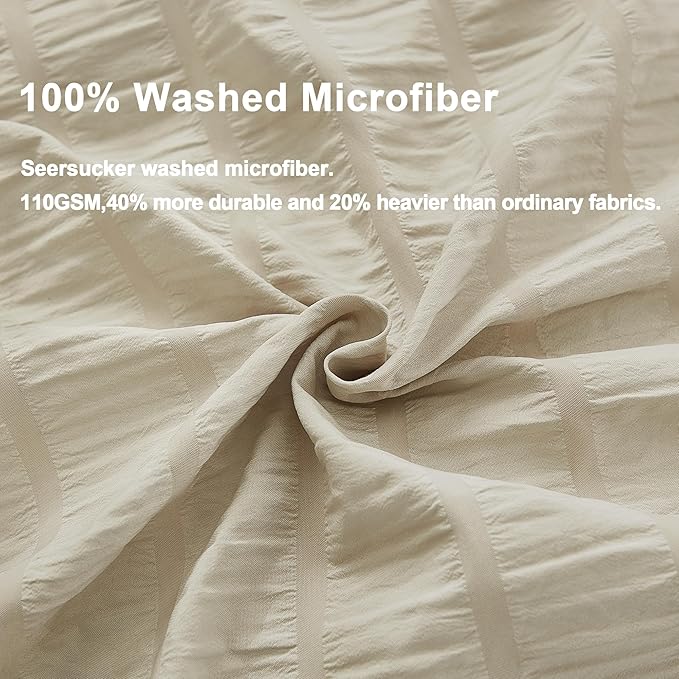 Microfiber Duvet Cover Set - Queen - 90 x 90 in - 3 Piece