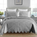 100% Cotton Quilt Set - Queen - 3 Piece