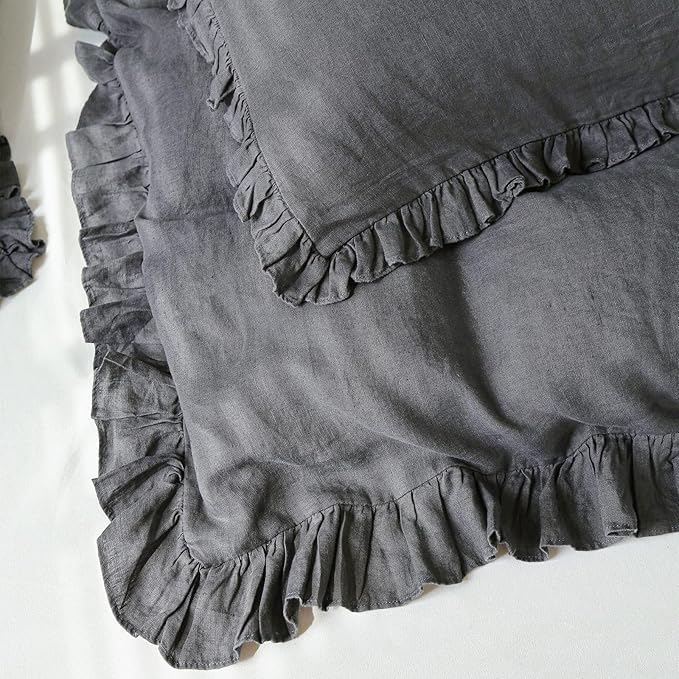 Linen Duvet Cover Set - King - 3 Piece