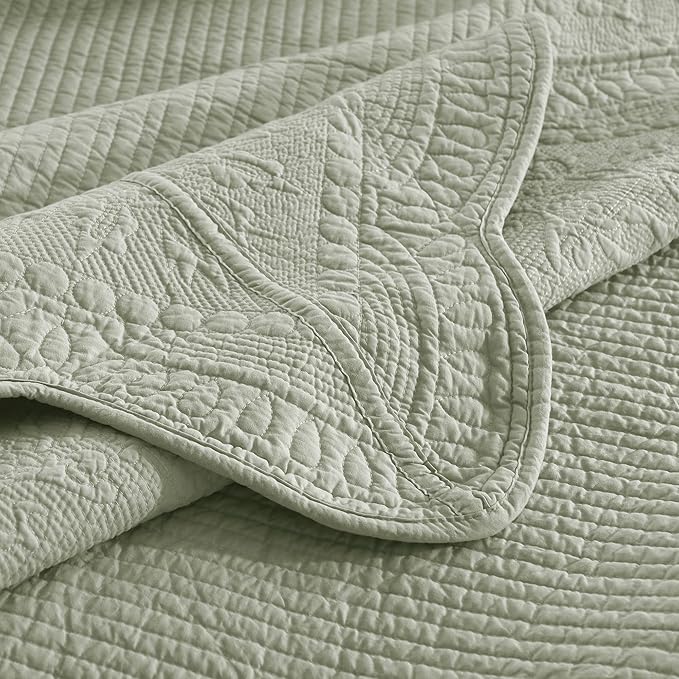 100% Cotton Quilt Set - Queen - 3 Piece