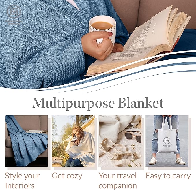 100% Cotton Blanket - Queen