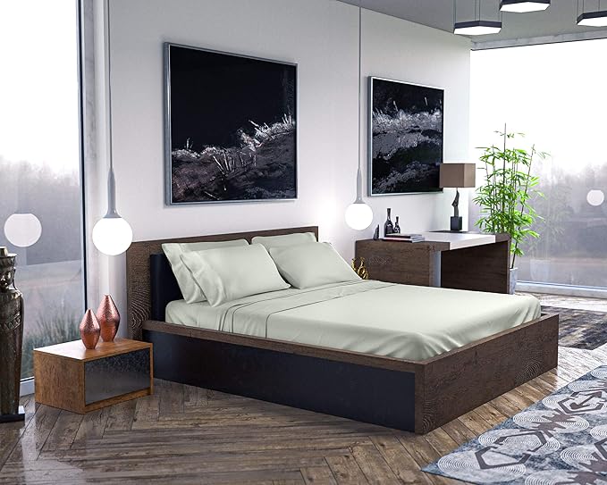 Bamboo Cooling Bed Sheet Set - Queen - 6 Piece