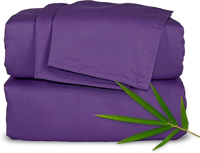 Bamboo Cooling Bed Sheet Set - Queen - 4 Piece